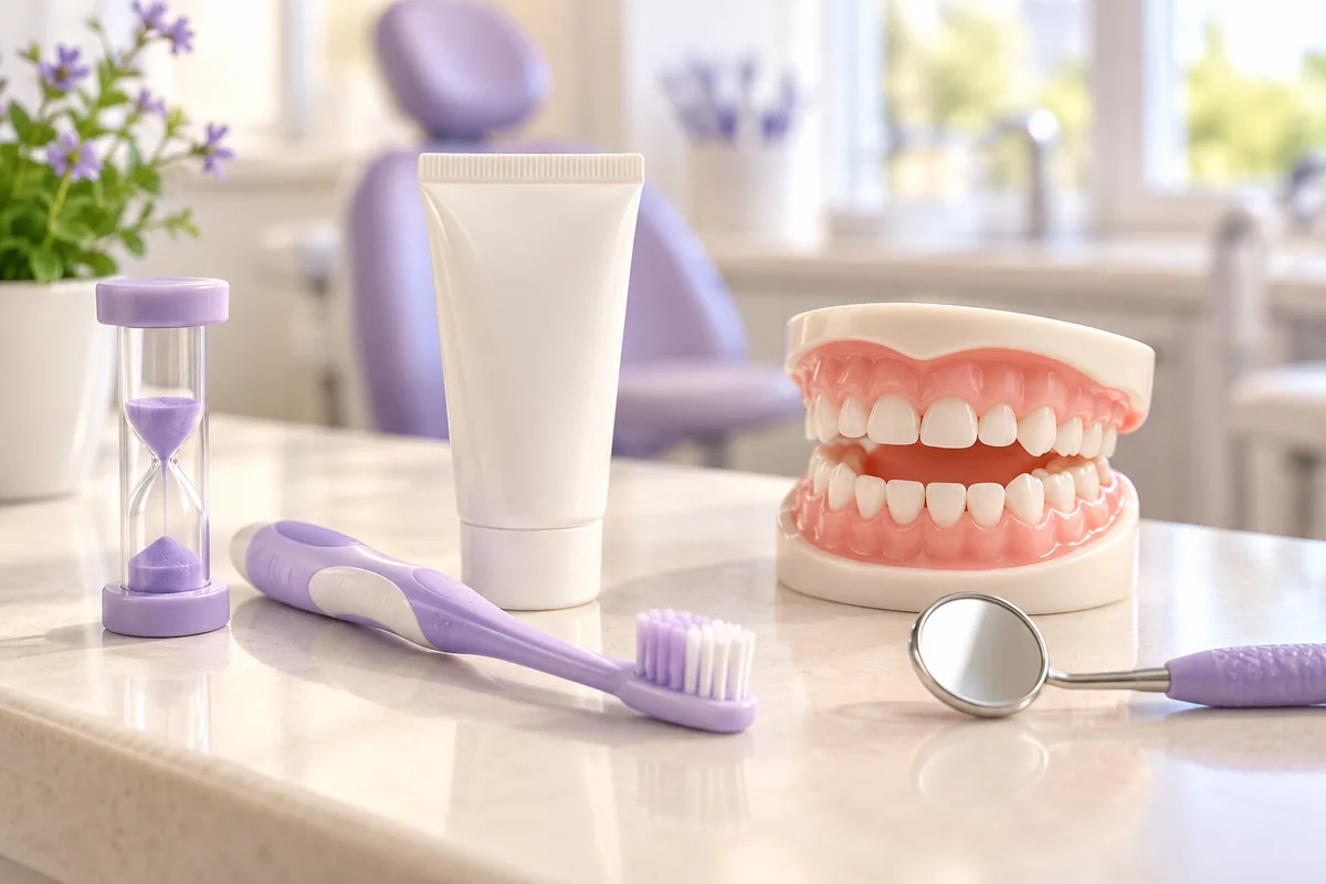 Child's first dental visit illustration