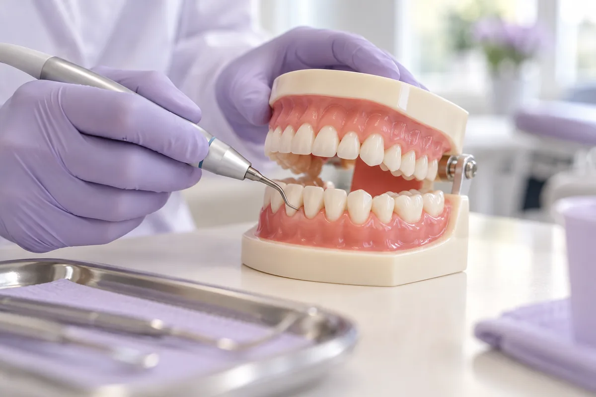 Daily gum care and prevention illustration